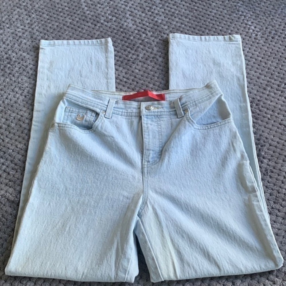 Gloria Vanderbilt Petite Stretch Denim Blue Jeans Size 6 #5174